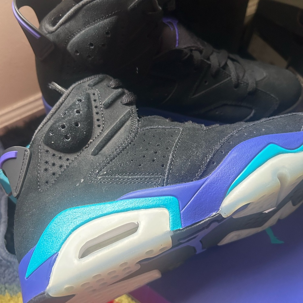 Jordan Black and Blue Sneakers